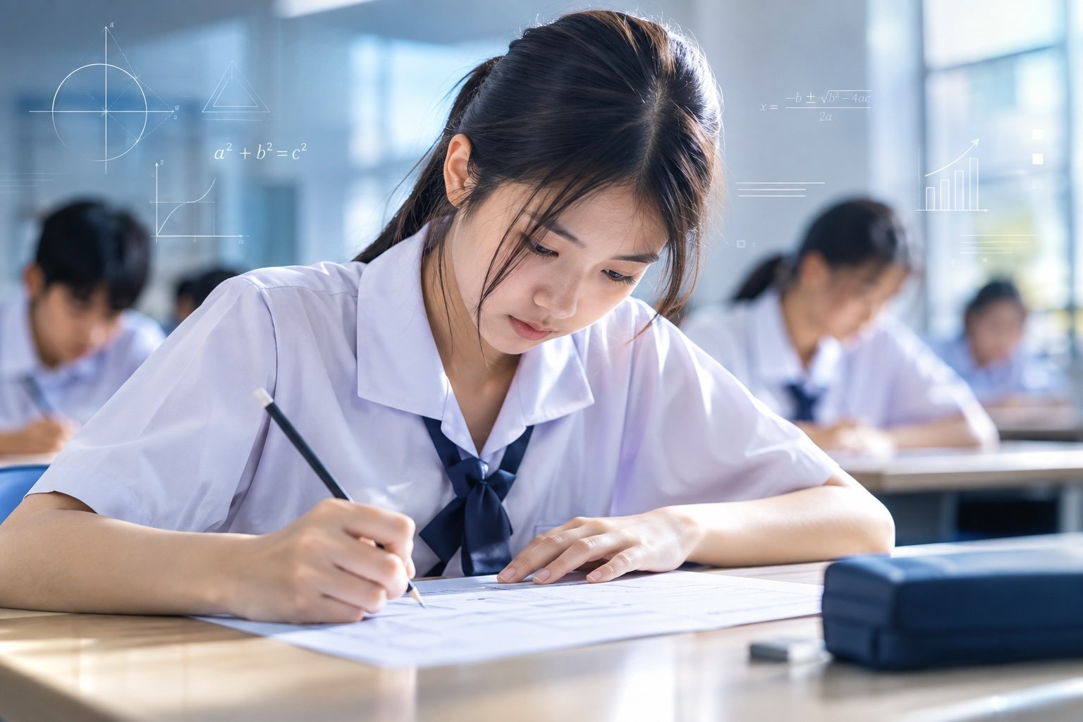 นักเรียนกำลังทำข้อสอบ